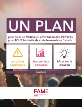 Un plan pour créer un meilleur environnement d'affaires pour tous les festivals et évènements au Canada